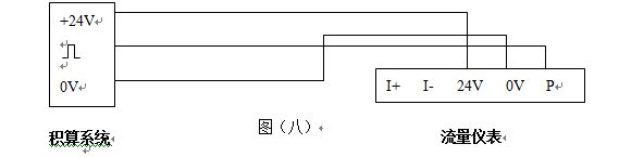 脈沖輸出渦街流量計(jì)三線制渦街流量?jī)x表配線設(shè)計(jì)